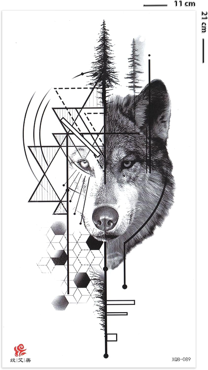 Kurt Dövmesi, Wolf Tattoo, Geçici Dövme, Erkek Geçici Dövme