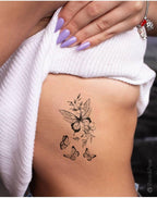 Minimal Kelebekler Kadın Geçici Dövme