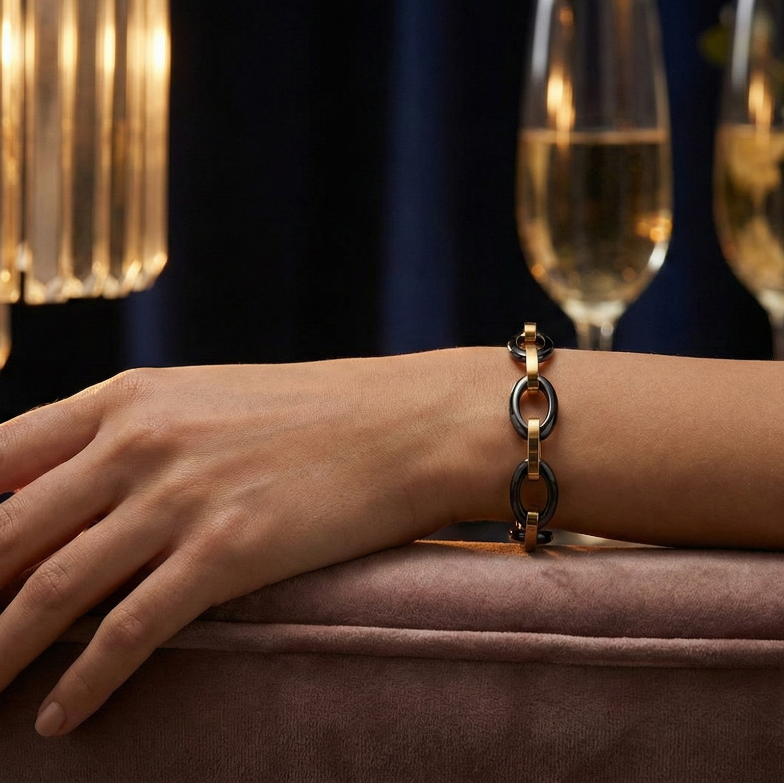 %100 Paslanmaz Ceramik ve Çelik Kararmaz Bileklik