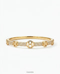 Her 18k gold kaplama kelepçe