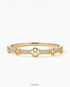 Her 18k gold kaplama kelepçe