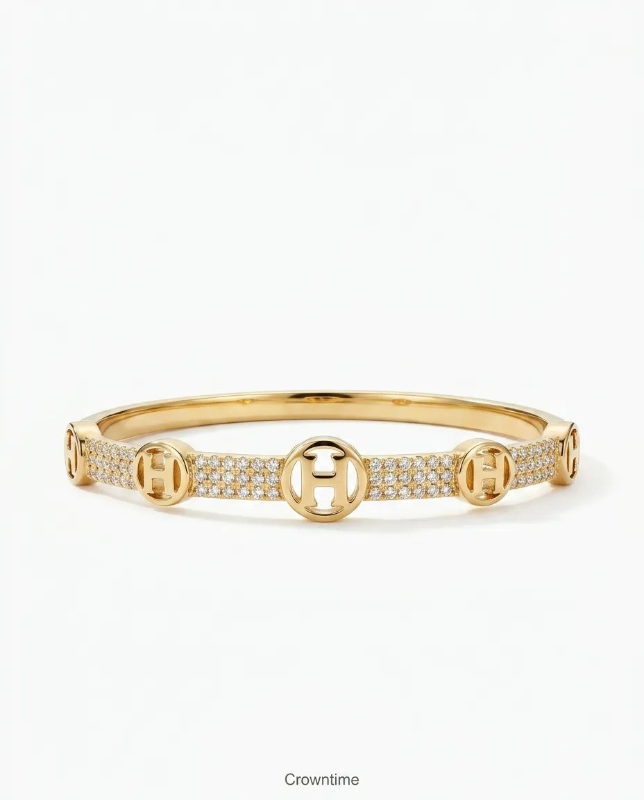 Her 18k gold kaplama kelepçe
