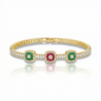 Baget Taşlı Bileklik+Işıklı kutu