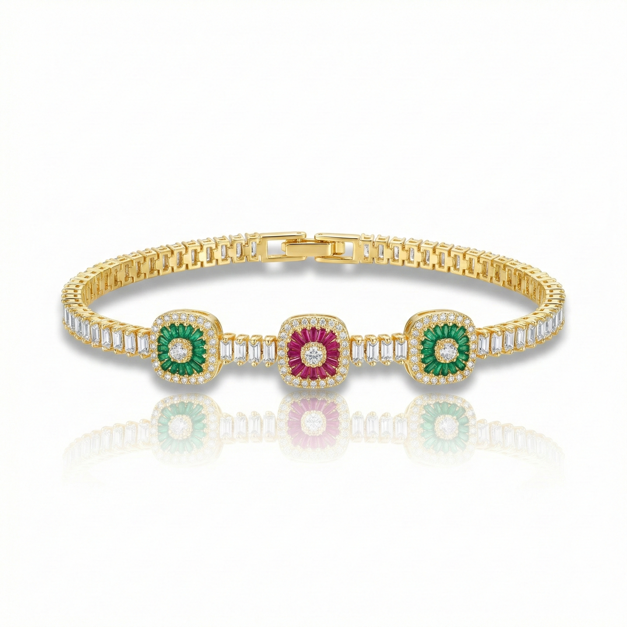 Baget Taşlı Bileklik+Işıklı kutu