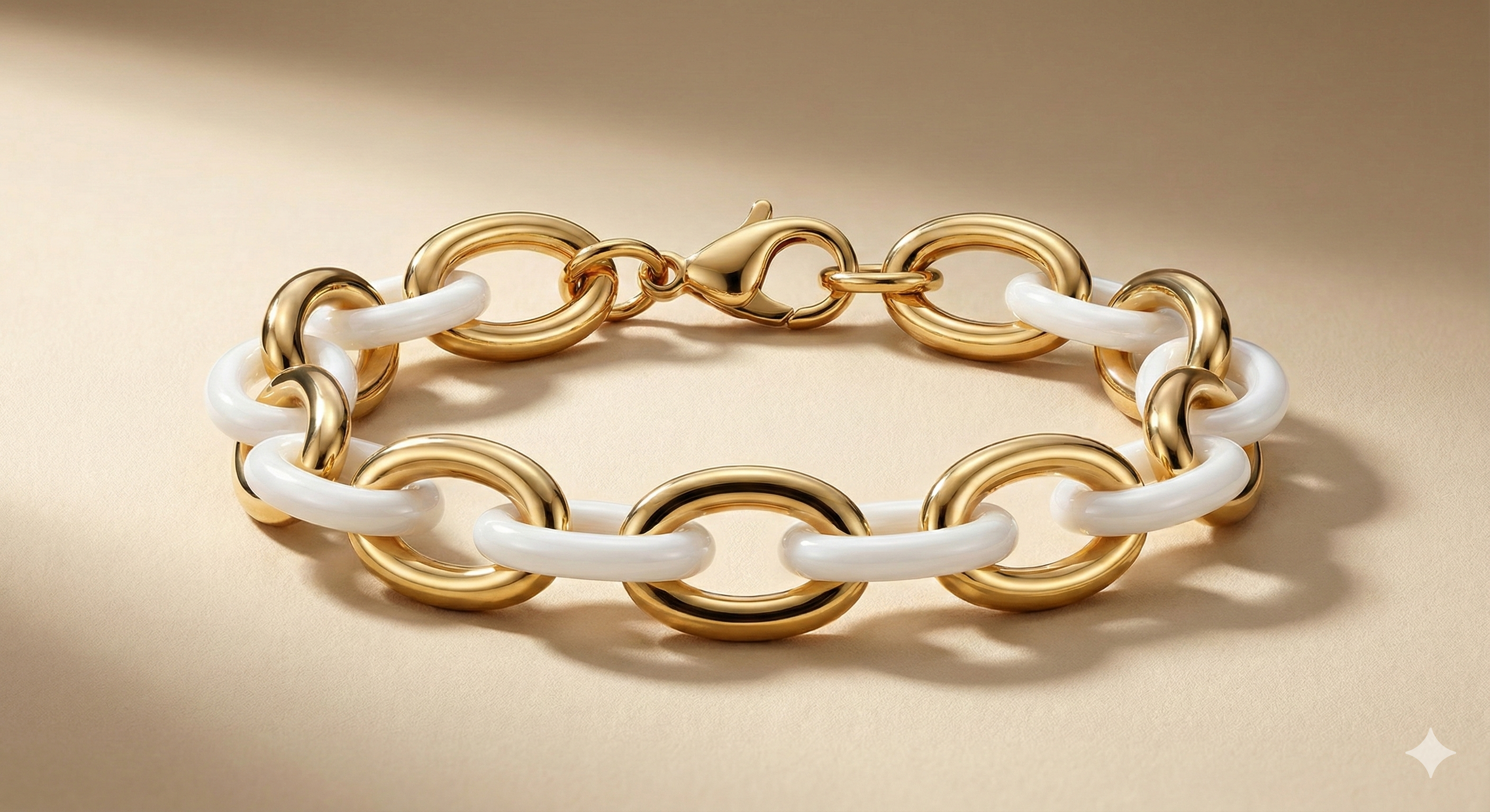 %100 Paslanmaz Ceramik ve Çelik Kararmaz Bileklik