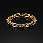 Montür Mıhlama İşçilikli Kararmaz Bileklik