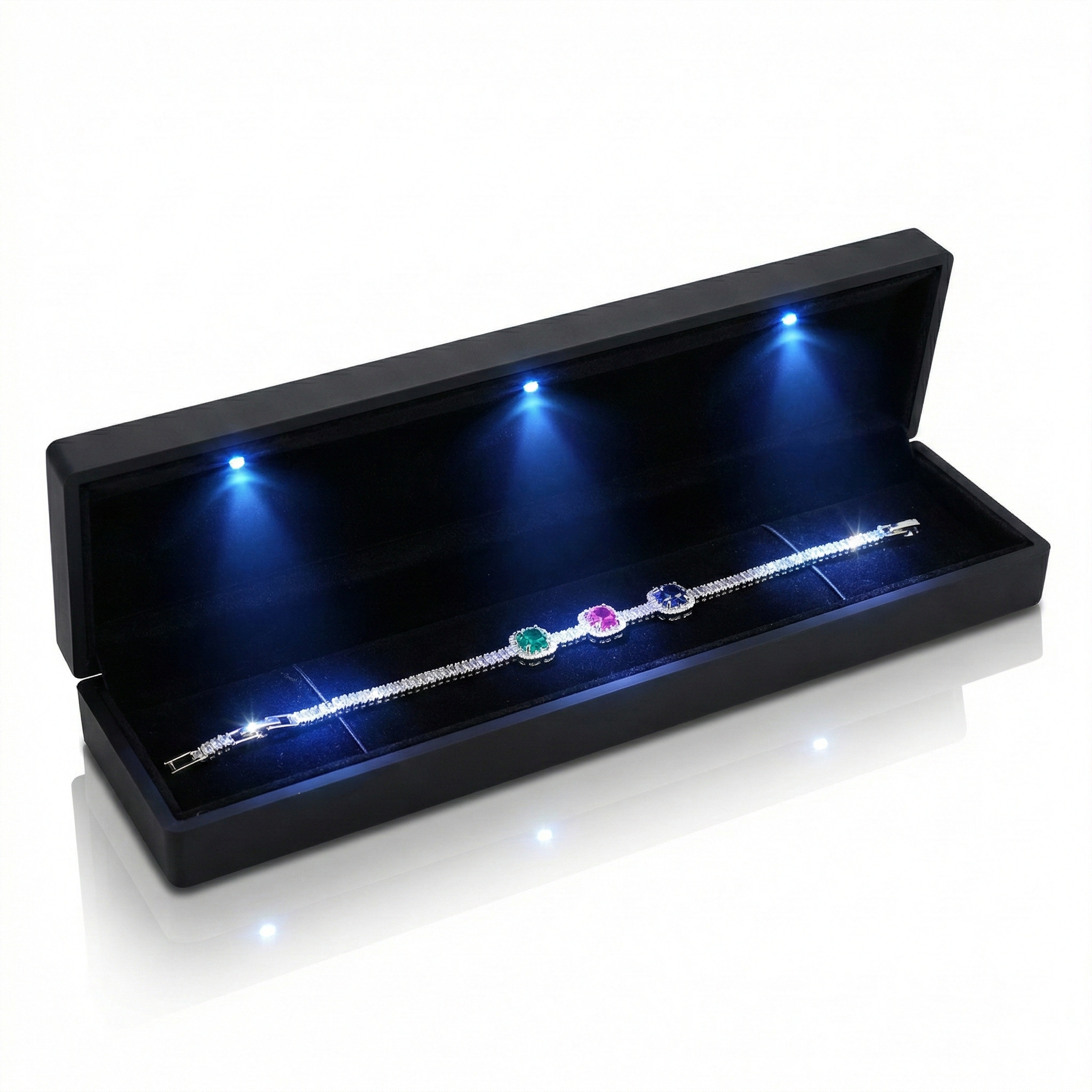 Baget Taşlı Bileklik+Işıklı kutu