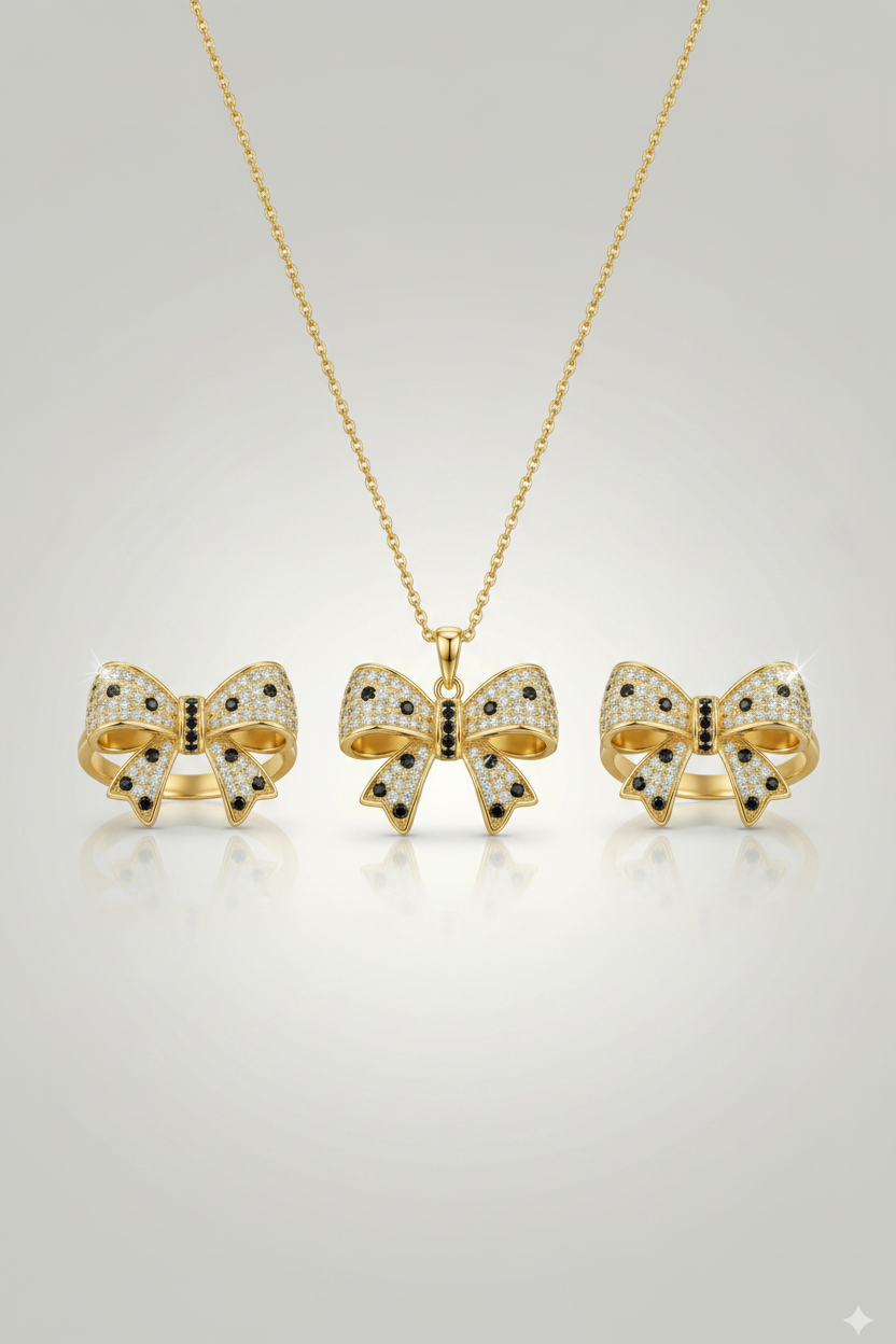 Premium set kolye küpe