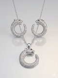 14k kaplama Panter Başlı set