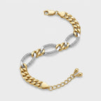 Two tone bileklik 14k Altın kaplama