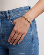 Her 18k gold kaplama kelepçe