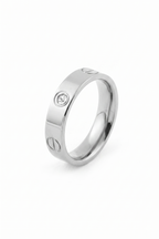 Lovv Çelik Yüzük White Gold 14k Kaplama