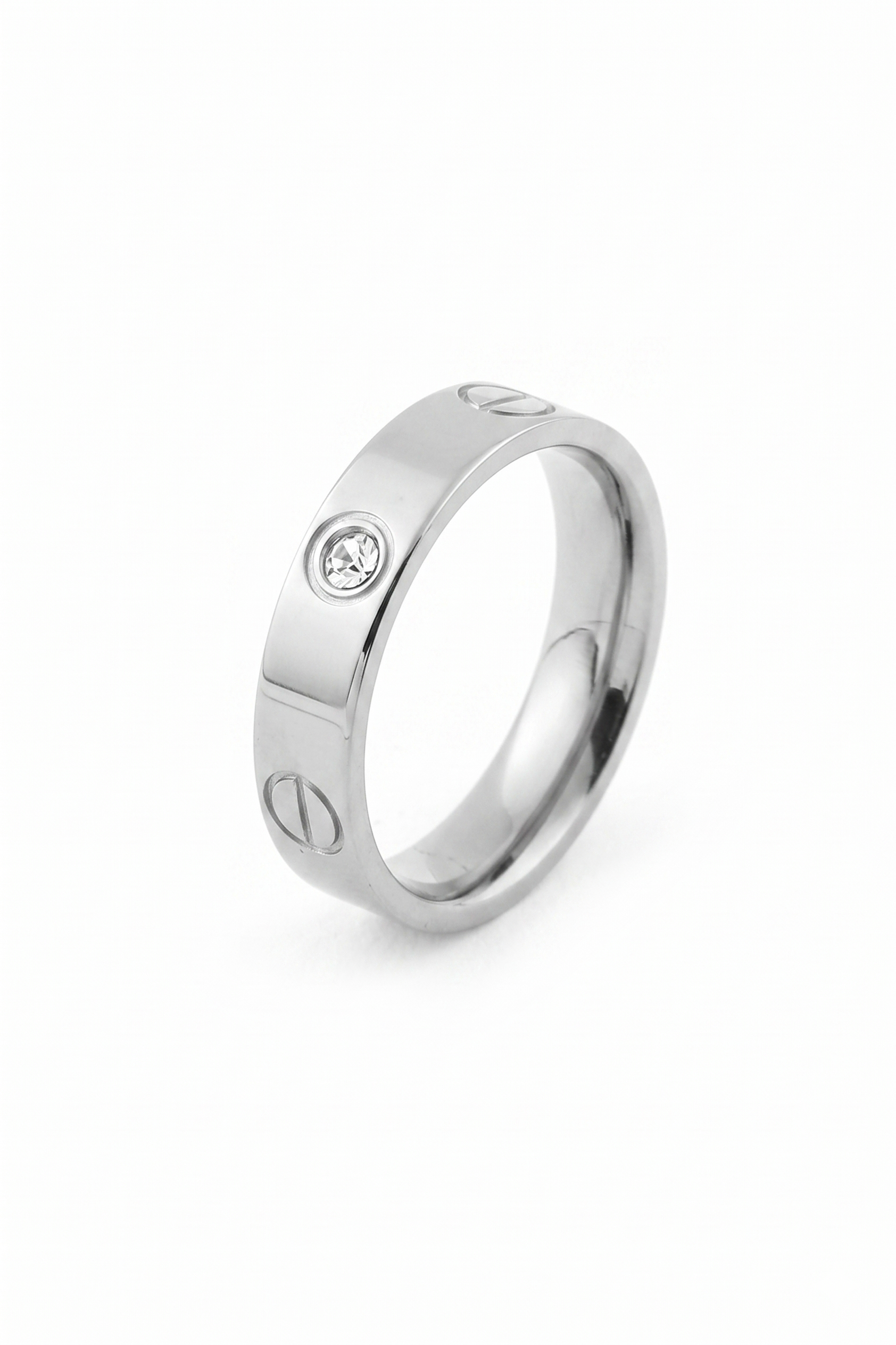 Lovv Çelik Yüzük White Gold 14k Kaplama