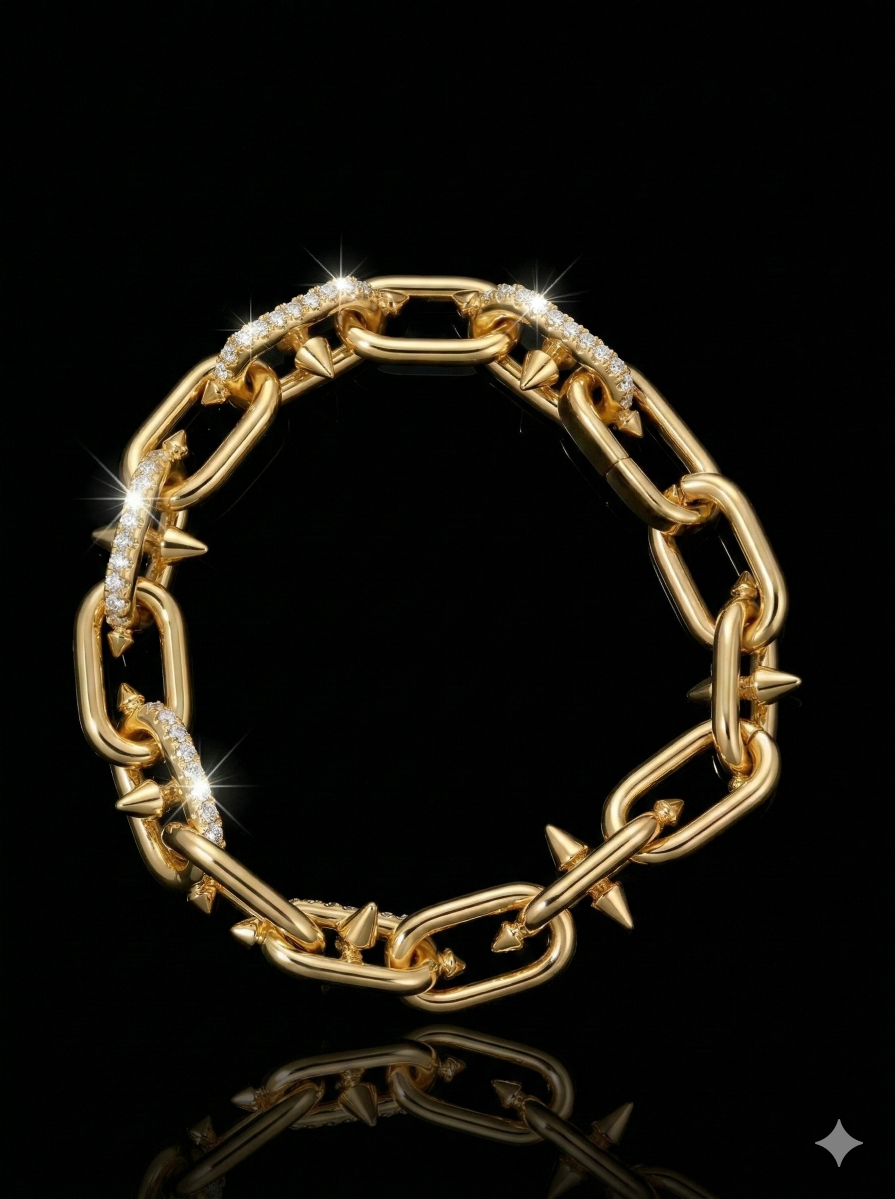 Montür Mıhlama İşçilikli Kararmaz Bileklik