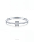 TF kelepçe 18k white  gold kaplama