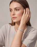 TF kelepçe 18k white  gold kaplama