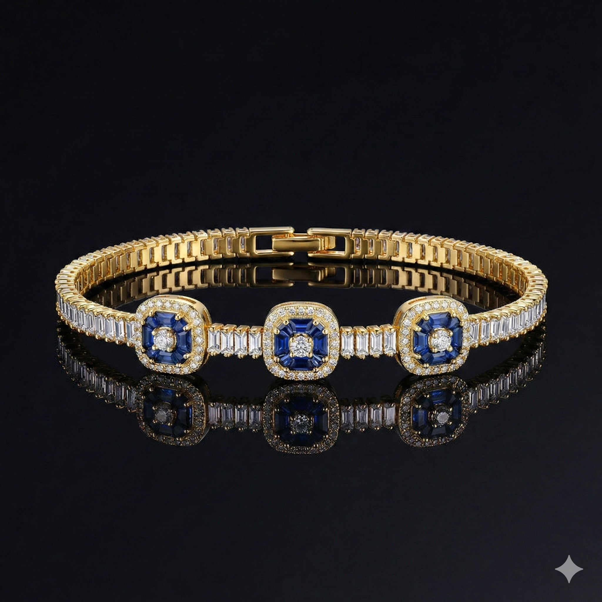 Baget Taşlı Bileklik+Işıklı kutu