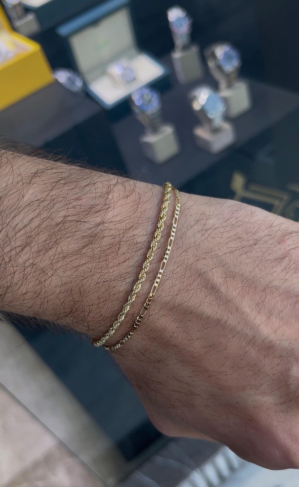 Halat+Figaro Premium 14k Altın Kaplama 2Li Set