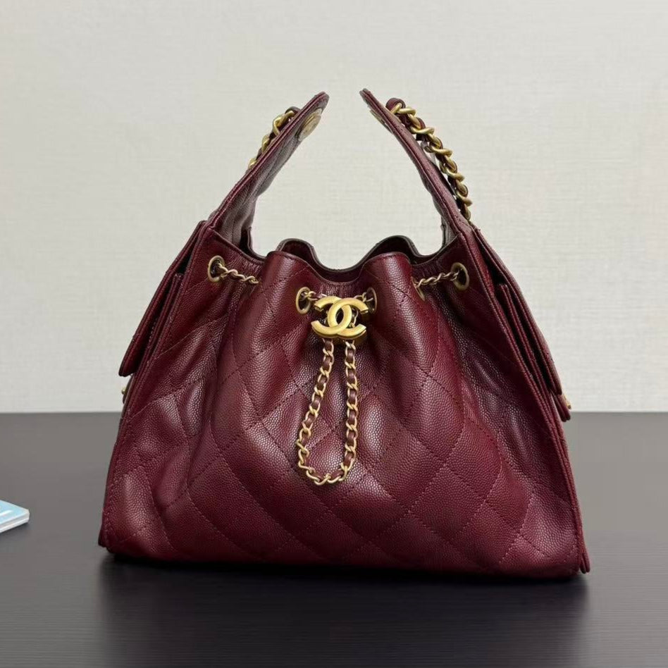 CC 25s Hobo Bag Burgundy