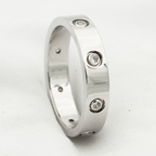 Aşk RING 3.6MM 8 DIAMONDS