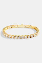 Gold Kaplama 5mm Tennis Bileklik-UniSex