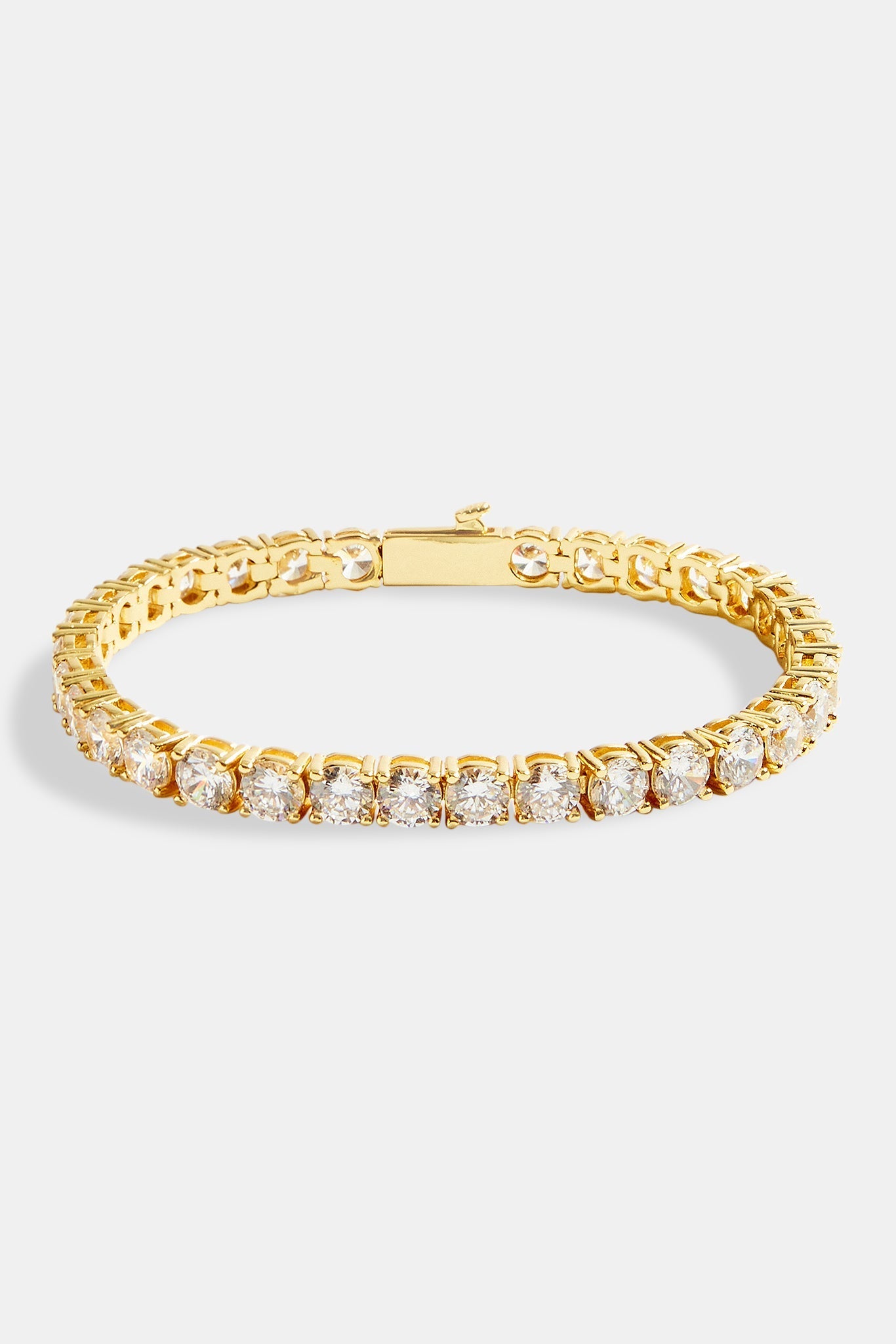 Gold Kaplama 5mm Tennis Bileklik-UniSex