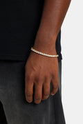 Gold Kaplama 5mm Tennis Bileklik-UniSex
