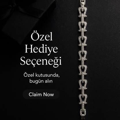 Altın kaplama, çelik, taşlı model