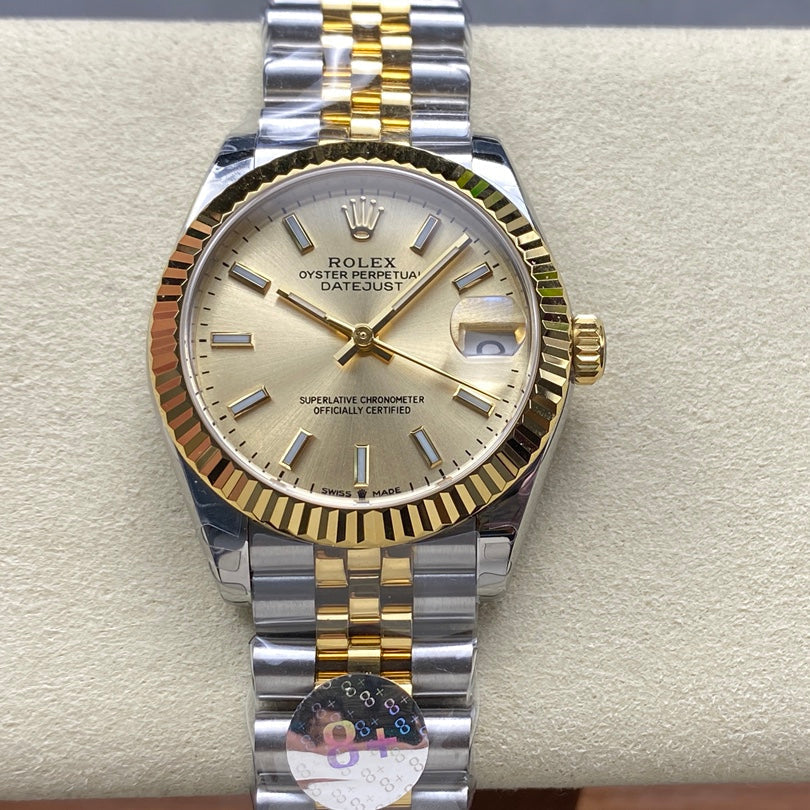 Datejust 31mm Yellow Gold Steel Champagne Dial+ŞEFAF KARGO