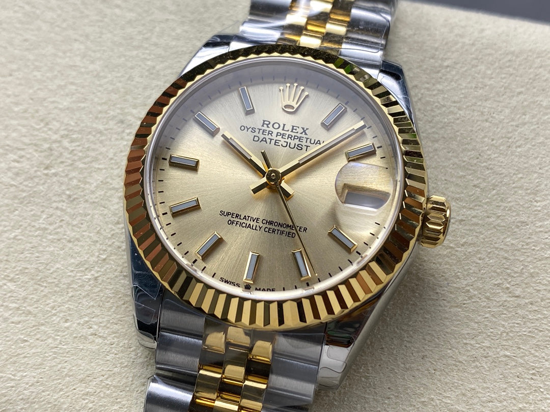Datejust 31mm Yellow Gold Steel Champagne Dial+ŞEFAF KARGO