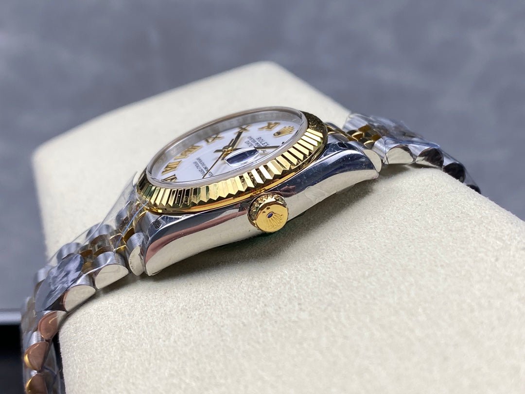 Datejust 31mm Yellow Gold Steel White Dial+ŞEFAF KARGO