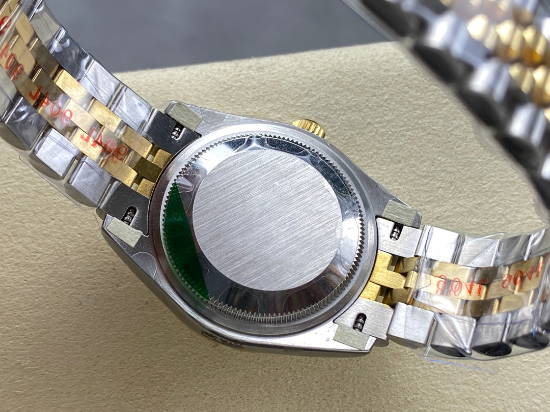 Datejust 31mm Yellow Gold Steel Diamond Bezel White Dial+ŞEFAF KARGO