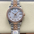 Datejust 31mm Pink Gold Steel Diamond Bezel White Mop Dial+ŞEFAF KARGO