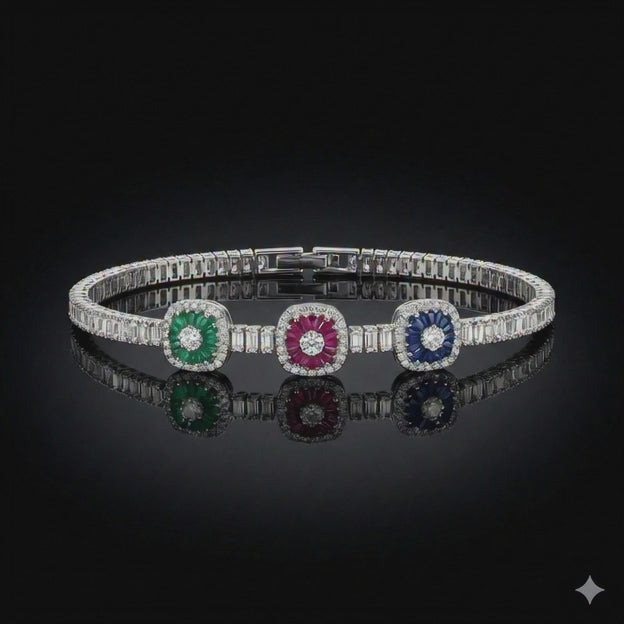 Baget Taşlı Bileklik+Işıklı kutu