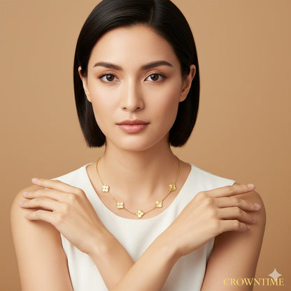 VAN CLEEF ALHAMBRA KOLYE  - ALTIN