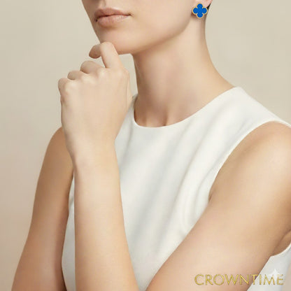 VAN CLEEF  ALHAMBRA KÜPE- ALTIN/MAVİ