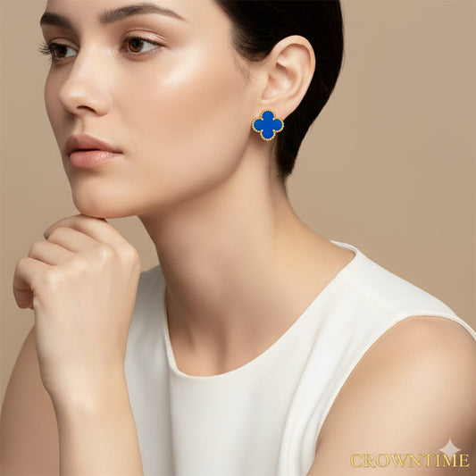 VAN CLEEF  ALHAMBRA KÜPE- ALTIN/MAVİ