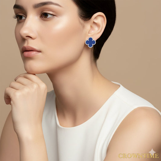 VAN CLEEF  ALHAMBRA KÜPE - GÜMÜŞ/MAVİ