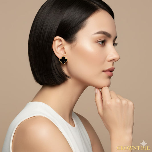 VAN CLEEF  ALHAMBRA KÜPE - ALTIN/SİYAH