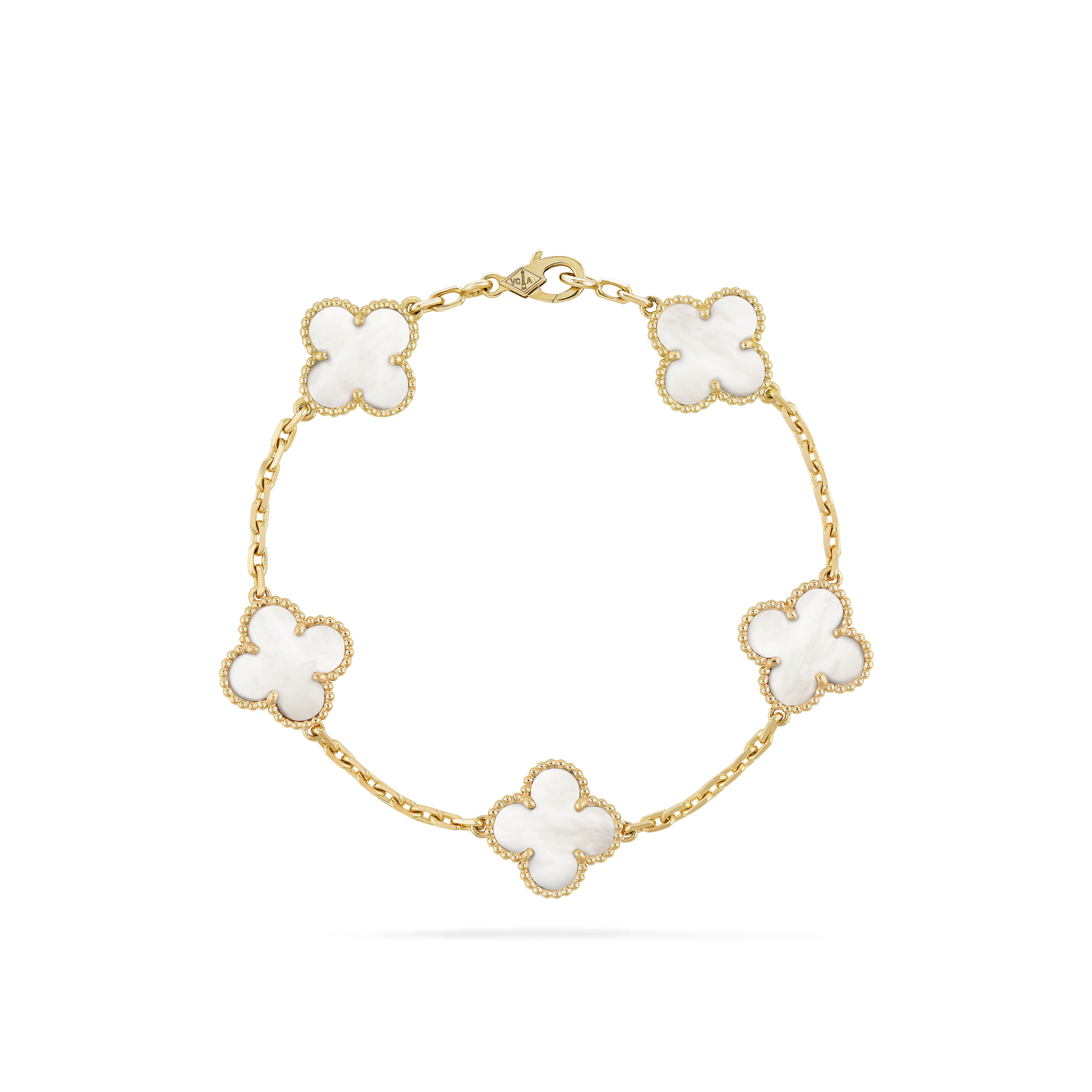 VAN CLEEF  BİLEKLİK - ALTIN/BEYAZ-RENK