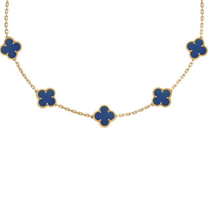 VAN CLEEF ALHAMBRA KOLYE  - ALTIN/LACİVERT