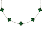 YONCA  3,LÜ SET KOLYE-BİLEKLİK -KÜPE GÜMÜŞ-YEŞİL-RENK