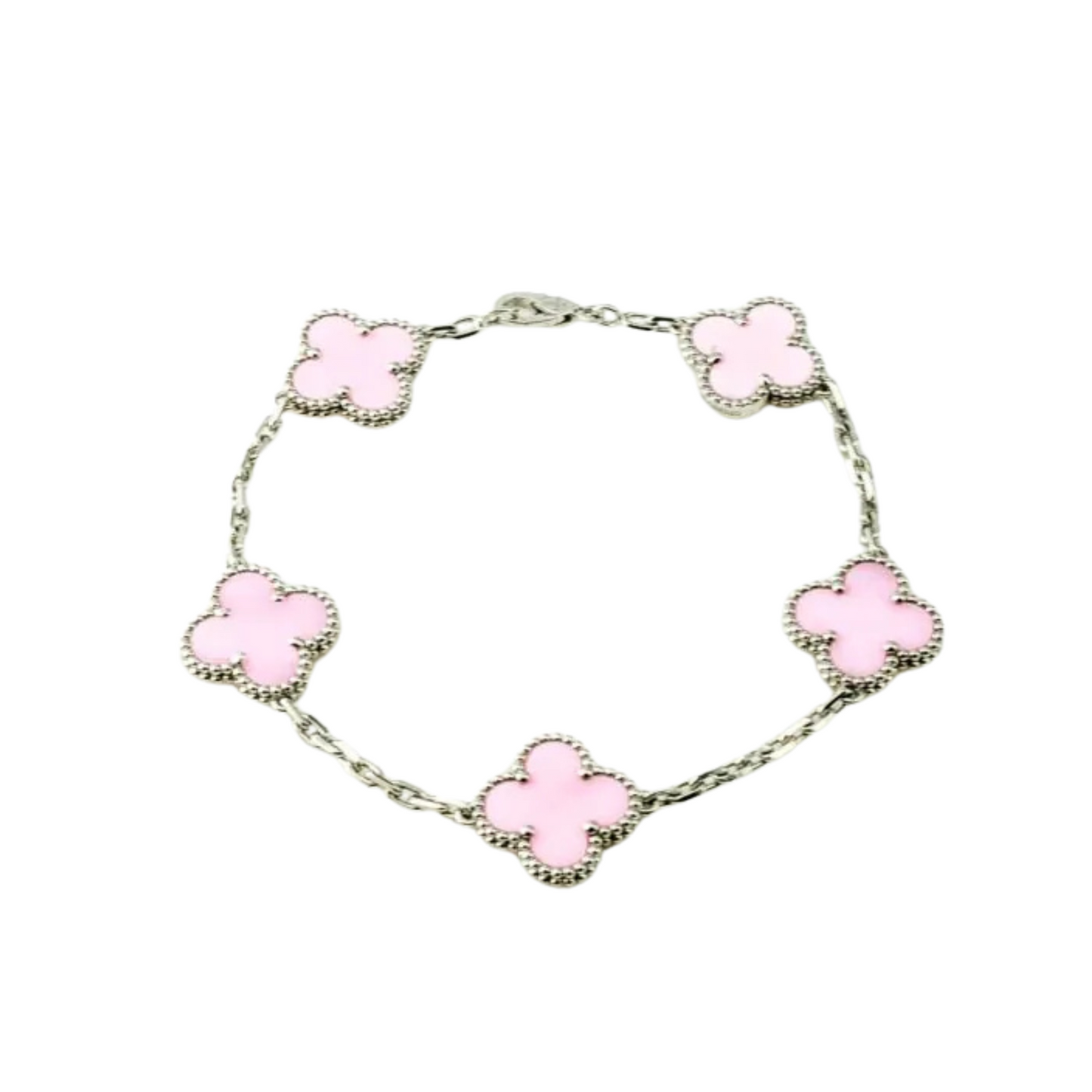 VAN CLEEF ALHAMBRA BİLEKLİK- GÜMÜŞ/PINK-RENK