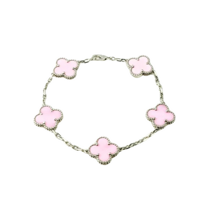 VAN CLEEF ALHAMBRA BİLEKLİK- GÜMÜŞ/PINK-RENK