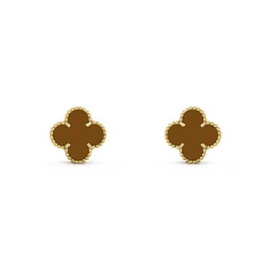 VAN CLEEF ALHAMBRA KÜPE- ALTIN/KAHVE