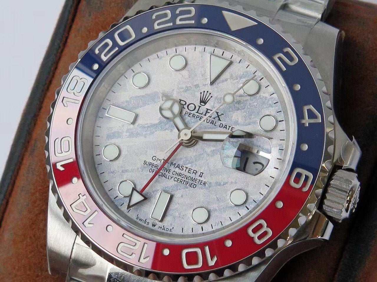 GMT-MASTER II PEPSI MATEORITE DIAL+ŞEFAF KARGO