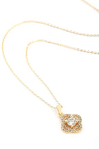 14k Gold Kaplama Zirkon Kolye 45 cm